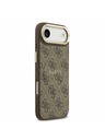 Guess Guess PU Leather 4G Gold Frame MagSafe Задна Корица за iPhone Air Brown