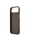 Guess Guess PU Leather 4G Gold Frame MagSafe Задна Корица за iPhone Air Brown