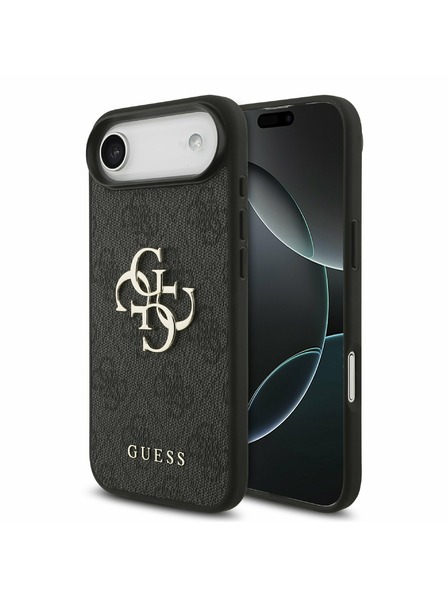 Guess Guess PU 4G Metal Logo Задна Корица за iPhone Air Grey