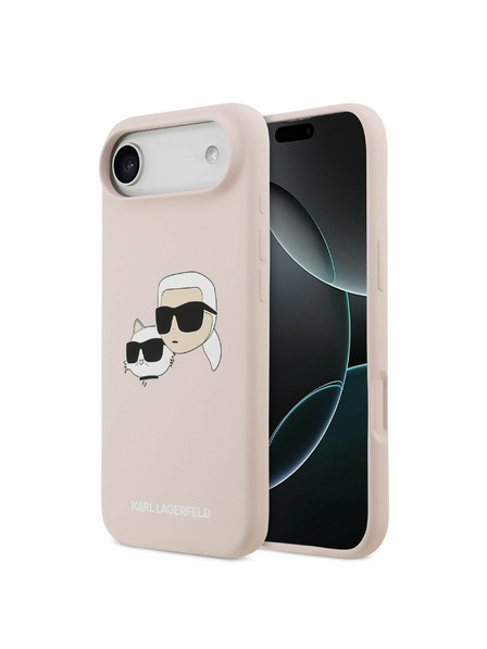 Karl Lagerfeld Karl Lagerfeld Liquid Silicone Double Heads MagSafe Задна Корица за iPhone Air Pink