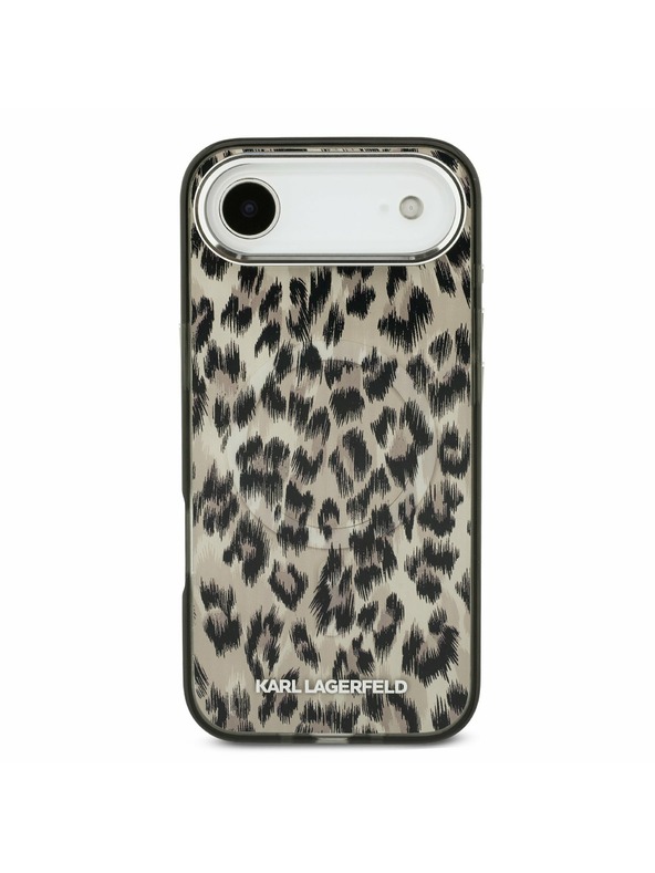 Karl Lagerfeld Karl Lagerfeld IML Leopard MagSafe Задна Корица за iPhone Air Brown