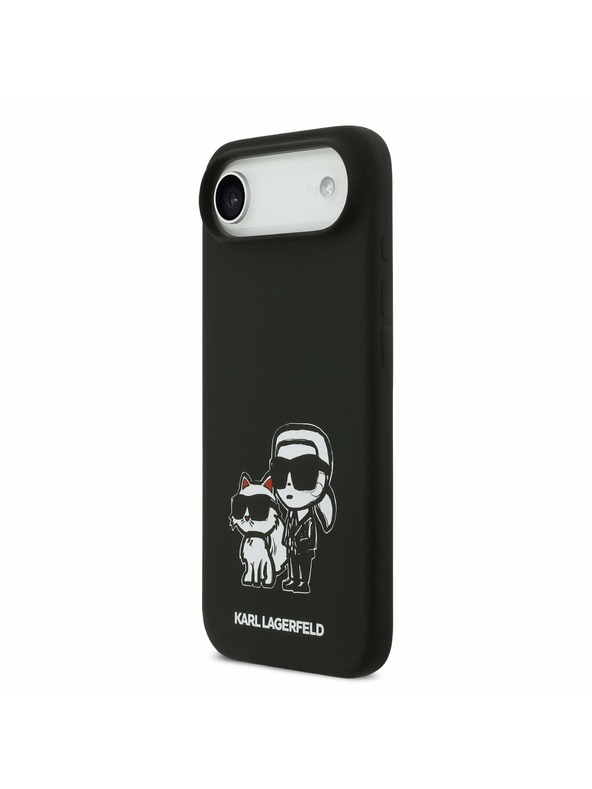 Karl Lagerfeld Karl Lagerfeld Liquid Silicone K&CH Sketch MagSafe Задна Корица за iPhone Air Black