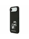Karl Lagerfeld Karl Lagerfeld Liquid Silicone K&CH Sketch MagSafe Задна Корица за iPhone Air Black