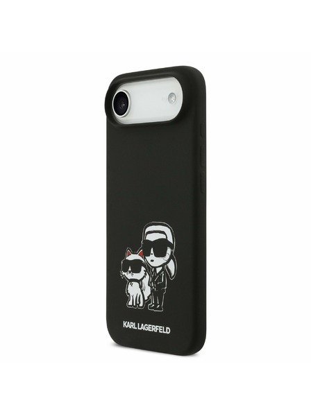Karl Lagerfeld Karl Lagerfeld Liquid Silicone K&CH Sketch MagSafe Задна Корица за iPhone Air Black