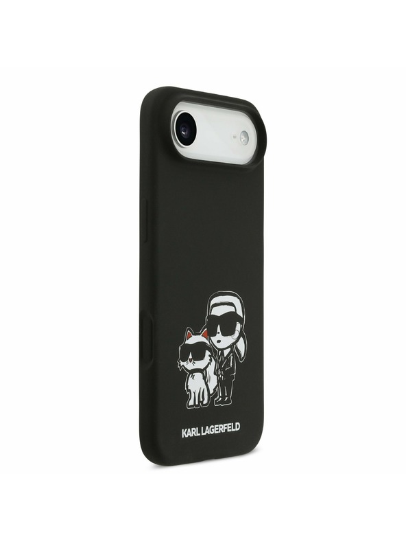 Karl Lagerfeld Karl Lagerfeld Liquid Silicone K&CH Sketch MagSafe Задна Корица за iPhone Air Black
