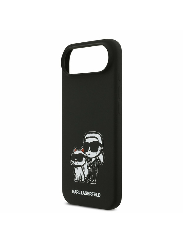 Karl Lagerfeld Karl Lagerfeld Liquid Silicone K&CH Sketch MagSafe Задна Корица за iPhone Air Black