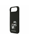 Karl Lagerfeld Karl Lagerfeld Liquid Silicone K&CH Sketch MagSafe Задна Корица за iPhone Air Black