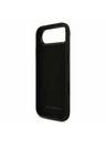 Karl Lagerfeld Karl Lagerfeld Liquid Silicone Metal Ikonik Задна Корица за iPhone Air Black
