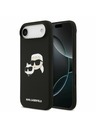 Karl Lagerfeld Karl Lagerfeld Liquid Silicone Double Heads MagSafe Задна Корица за iPhone Air Black