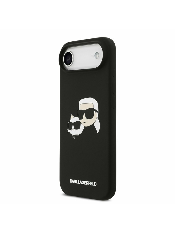 Karl Lagerfeld Karl Lagerfeld Liquid Silicone Double Heads MagSafe Задна Корица за iPhone Air Black