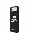 Karl Lagerfeld Karl Lagerfeld Liquid Silicone Double Heads MagSafe Задна Корица за iPhone Air Black