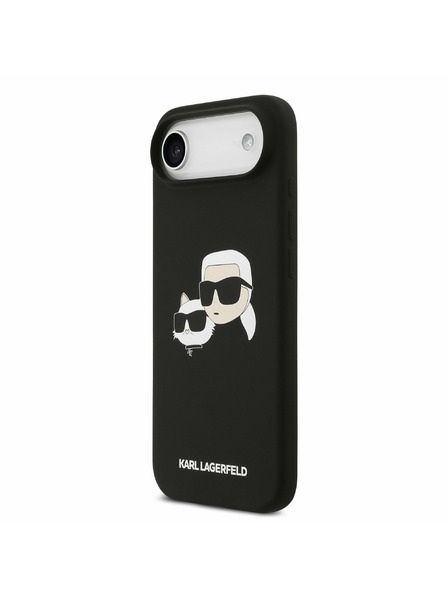 Karl Lagerfeld Karl Lagerfeld Liquid Silicone Double Heads MagSafe Задна Корица за iPhone Air Black
