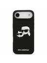 Karl Lagerfeld Karl Lagerfeld Liquid Silicone Double Heads MagSafe Задна Корица за iPhone Air Black