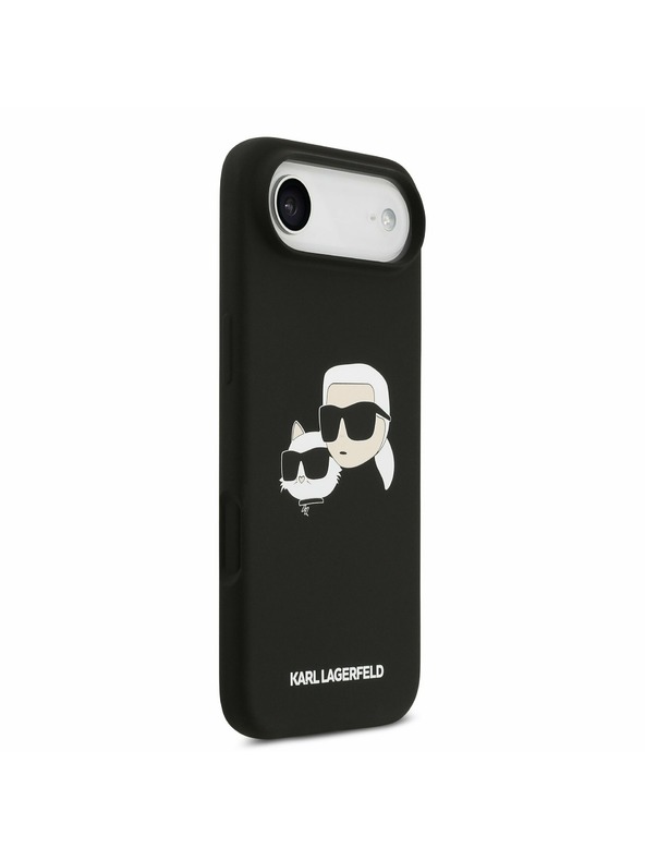 Karl Lagerfeld Karl Lagerfeld Liquid Silicone Double Heads MagSafe Задна Корица за iPhone Air Black