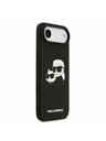 Karl Lagerfeld Karl Lagerfeld Liquid Silicone Double Heads MagSafe Задна Корица за iPhone Air Black