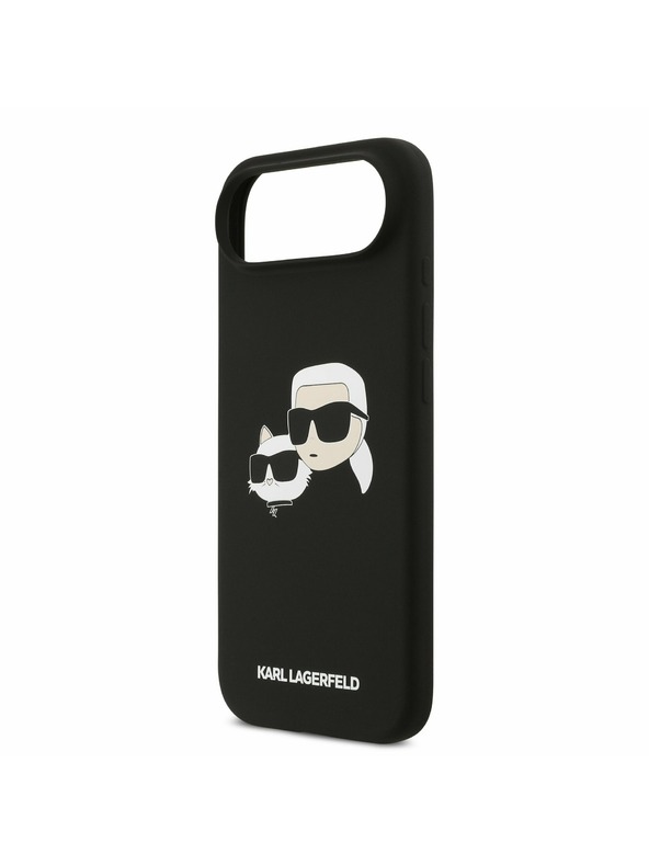 Karl Lagerfeld Karl Lagerfeld Liquid Silicone Double Heads MagSafe Задна Корица за iPhone Air Black