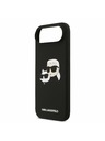 Karl Lagerfeld Karl Lagerfeld Liquid Silicone Double Heads MagSafe Задна Корица за iPhone Air Black