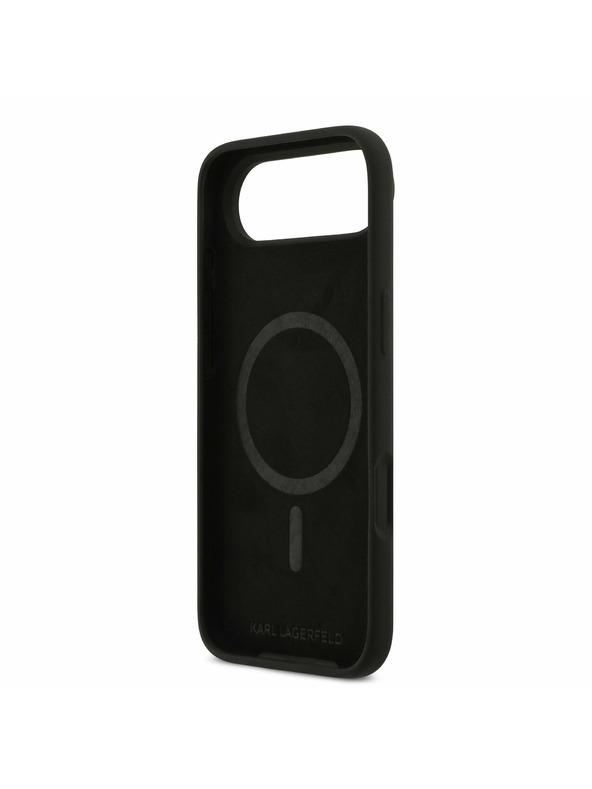 Karl Lagerfeld Karl Lagerfeld Liquid Silicone Double Heads MagSafe Задна Корица за iPhone Air Black