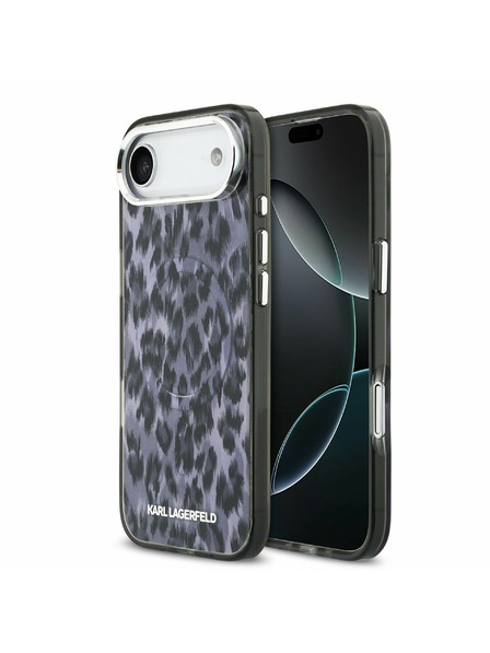 Karl Lagerfeld Karl Lagerfeld IML Leopard MagSafe Задна Обвивка за iPhone Air Grey