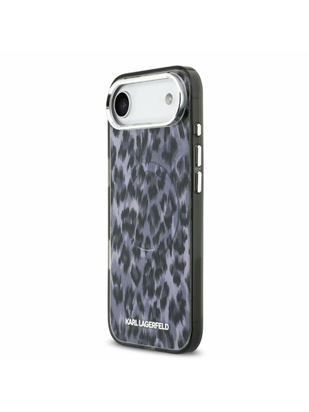Karl Lagerfeld Karl Lagerfeld IML Leopard MagSafe Задна Обвивка за iPhone Air Grey