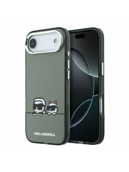 Karl Lagerfeld Karl Lagerfeld IML K&CH Heads Logo MagSafe Задна Обвивка за iPhone Air Black