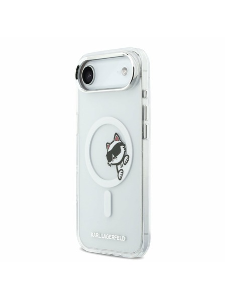 Karl Lagerfeld Karl Lagerfeld IML Choupette Peekaboo MagSafe Задна Обвивка за iPhone Air Transparent