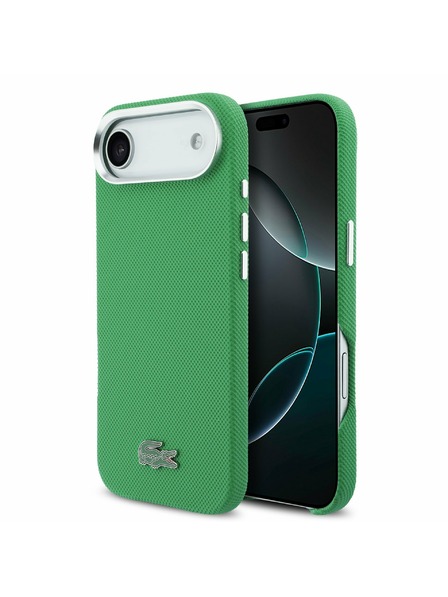 Lacoste Lacoste Iconic Petit Pique Metal Logo MagSafe Задна Обвивка за iPhone Air Green