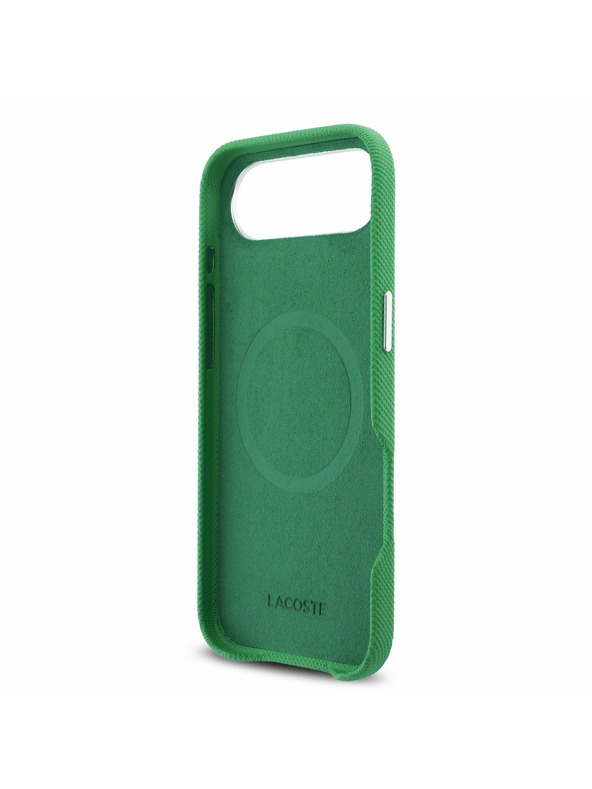 Lacoste Lacoste Iconic Petit Pique Metal Logo MagSafe Задна Обвивка за iPhone Air Green