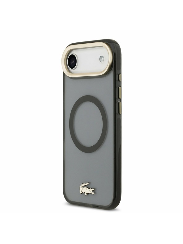 Lacoste Lacoste PC/TPU Frosted Finish Gold Logo MagSafe Задна Обвивка за iPhone Air Black