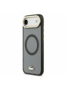 Lacoste Lacoste PC/TPU Frosted Finish Gold Logo MagSafe Задна Обвивка за iPhone Air Black