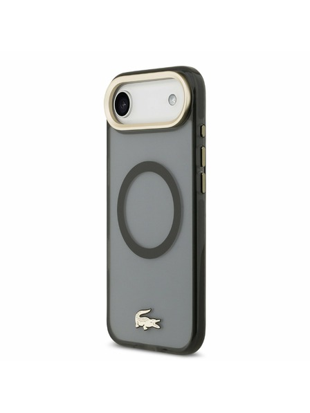 Lacoste Lacoste PC/TPU Frosted Finish Gold Logo MagSafe Задна Обвивка за iPhone Air Black
