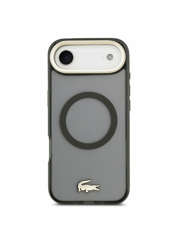Lacoste Lacoste PC/TPU Frosted Finish Gold Logo MagSafe Задна Обвивка за iPhone Air Black