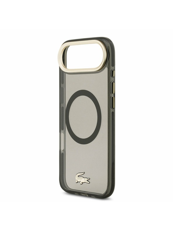 Lacoste Lacoste PC/TPU Frosted Finish Gold Logo MagSafe Задна Обвивка за iPhone Air Black