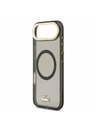 Lacoste Lacoste PC/TPU Frosted Finish Gold Logo MagSafe Задна Обвивка за iPhone Air Black