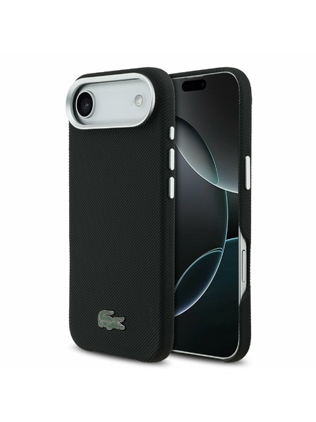Lacoste Lacoste Iconic Petit Pique Metal Logo MagSafe Задна Обвивка за iPhone Air Black