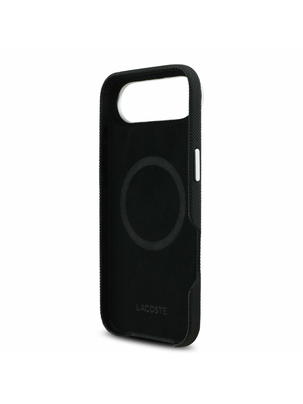Lacoste Lacoste Iconic Petit Pique Metal Logo MagSafe Задна Обвивка за iPhone Air Black