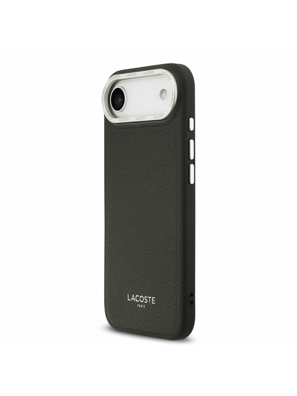Lacoste Lacoste PU Leather Champs Elysees MagSafe Задна Обвивка за iPhone Air Black
