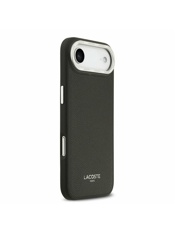 Lacoste Lacoste PU Leather Champs Elysees MagSafe Задна Обвивка за iPhone Air Black