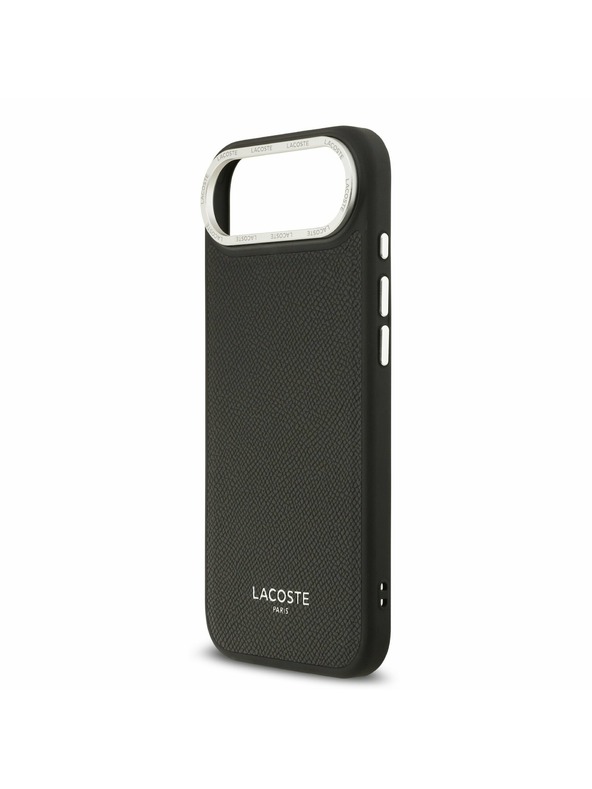 Lacoste Lacoste PU Leather Champs Elysees MagSafe Задна Обвивка за iPhone Air Black