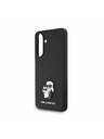 Karl Lagerfeld Karl Lagerfeld PU Saffiano Metal Karl and Choupette Задна Обвивка за Samsung Galaxy A36 Black