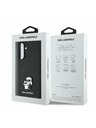 Karl Lagerfeld Karl Lagerfeld PU Saffiano Metal Karl and Choupette Задна Обвивка за Samsung Galaxy A36 Black
