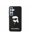 Karl Lagerfeld Karl Lagerfeld 3D Rubber Ikonik Задна Обвивка за Samsung Galaxy S24 Black
