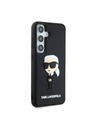 Karl Lagerfeld Karl Lagerfeld 3D Rubber Ikonik Задна Обвивка за Samsung Galaxy S24 Black