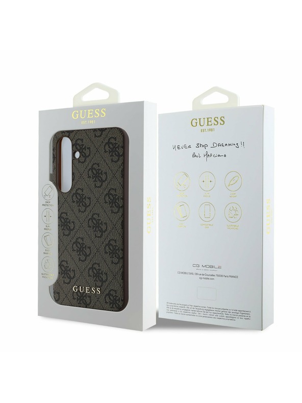 Guess Guess 4G Задна Обвивка за Samsung Galaxy S24 FE Brown