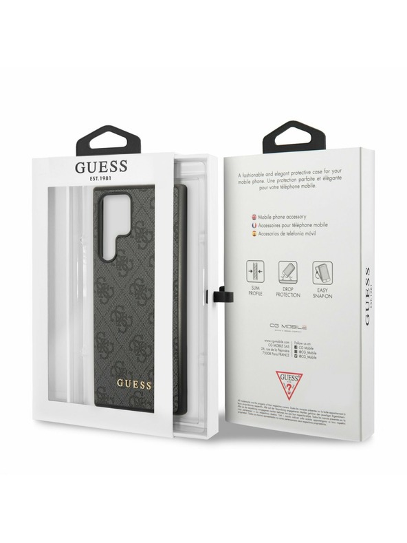Guess Guess 4G Задна корица за Samsung Galaxy S24 Ultra Black
