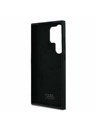 Karl Lagerfeld Karl Lagerfeld Liquid Silicone Metal Karl and Choupette Задна корица за Samsung Galaxy S24 Ultra Black