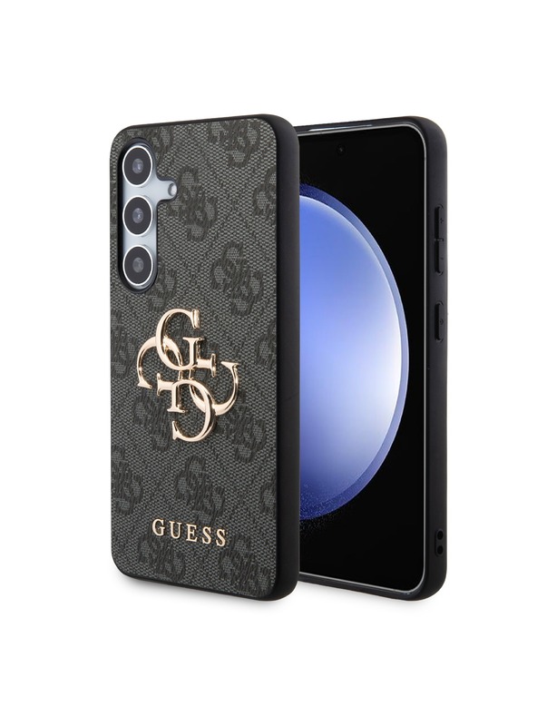 Guess Guess PU 4G Metal Logo Задна корица за Samsung Galaxy S24+ Grey