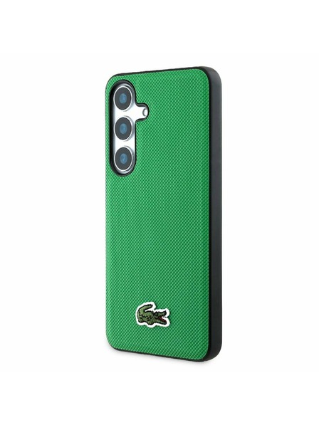 Lacoste Lacoste Iconic Petit Pique Woven Logo MagSafe Задна корица за Samsung Galaxy S25 Green