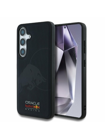 Red Bull Red Bull Leather Meshed Debossed Logo MagSafe Задна корица за Samsung Galaxy S25 Navy