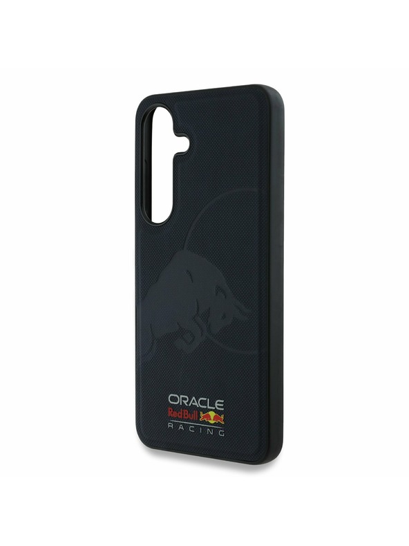 Red Bull Red Bull Leather Meshed Debossed Logo MagSafe Задна корица за Samsung Galaxy S25 Navy